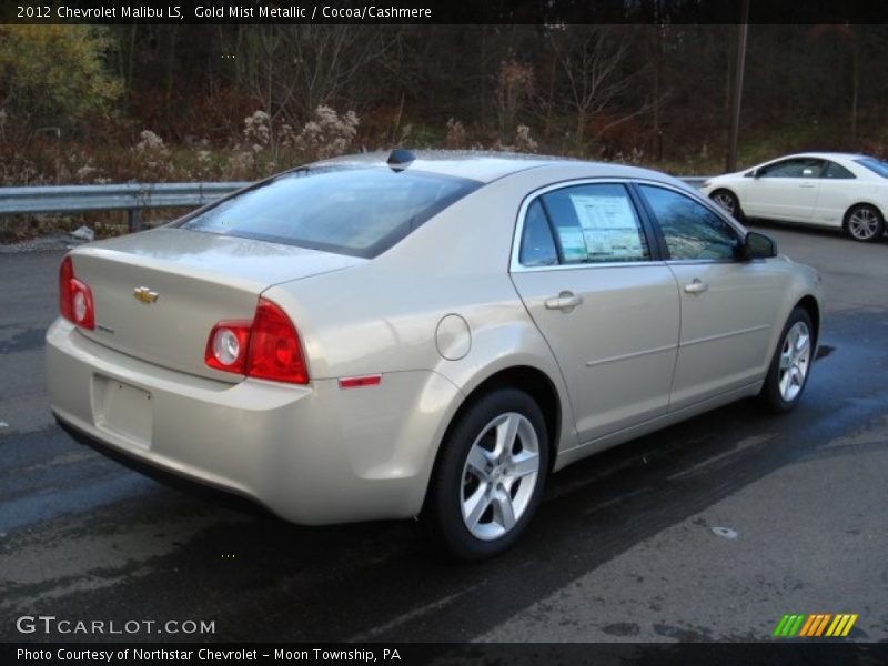 Gold Mist Metallic / Cocoa/Cashmere 2012 Chevrolet Malibu LS