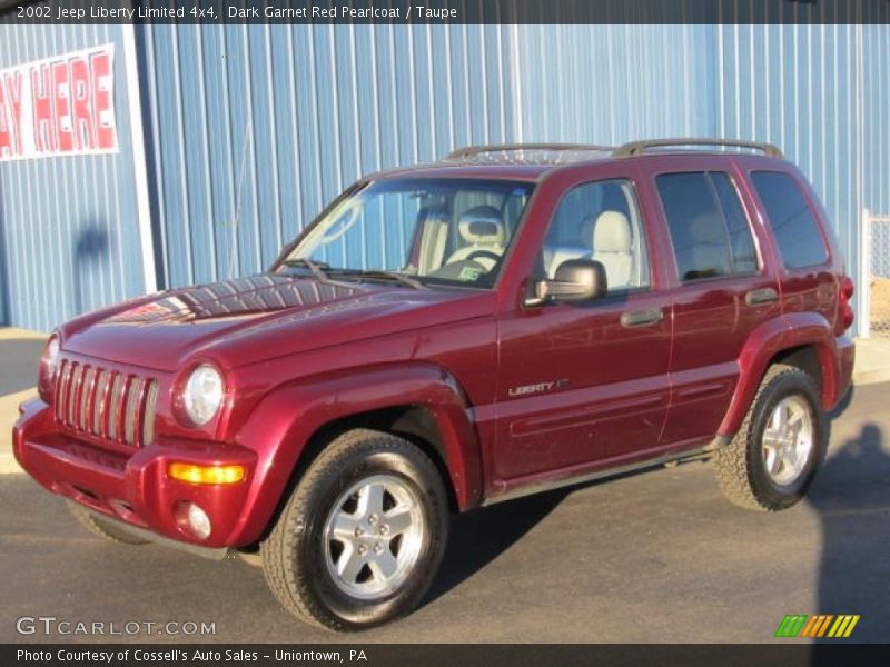 Dark Garnet Red Pearlcoat / Taupe 2002 Jeep Liberty Limited 4x4