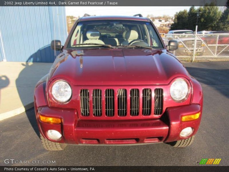 Dark Garnet Red Pearlcoat / Taupe 2002 Jeep Liberty Limited 4x4