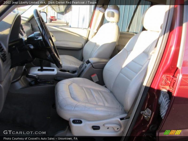 Dark Garnet Red Pearlcoat / Taupe 2002 Jeep Liberty Limited 4x4