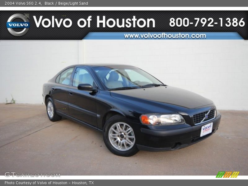 Black / Beige/Light Sand 2004 Volvo S60 2.4