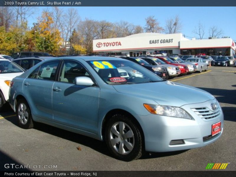 Sky Blue Pearl / Ash 2009 Toyota Camry LE