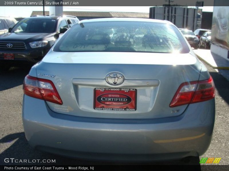 Sky Blue Pearl / Ash 2009 Toyota Camry LE