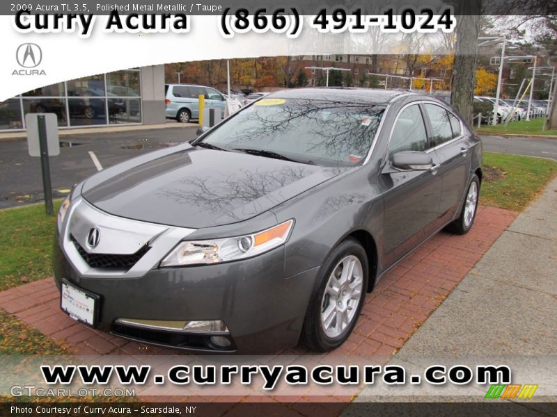 Polished Metal Metallic / Taupe 2009 Acura TL 3.5