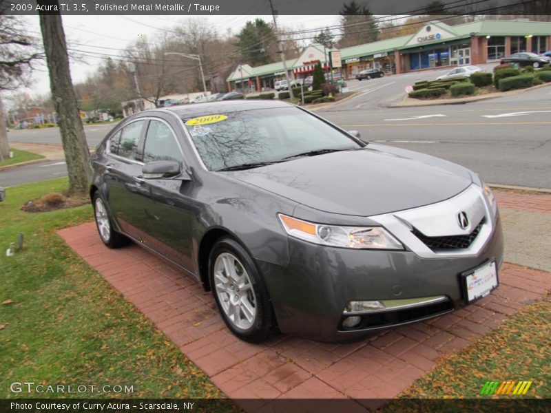 Polished Metal Metallic / Taupe 2009 Acura TL 3.5