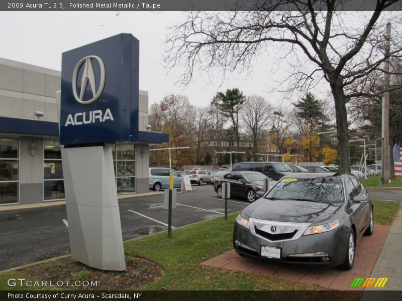 Polished Metal Metallic / Taupe 2009 Acura TL 3.5