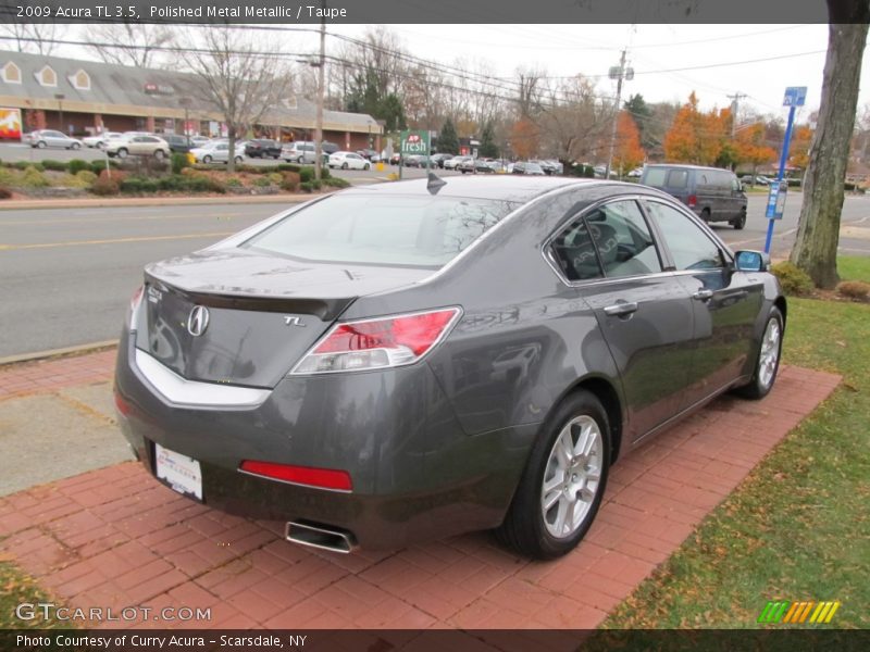 Polished Metal Metallic / Taupe 2009 Acura TL 3.5