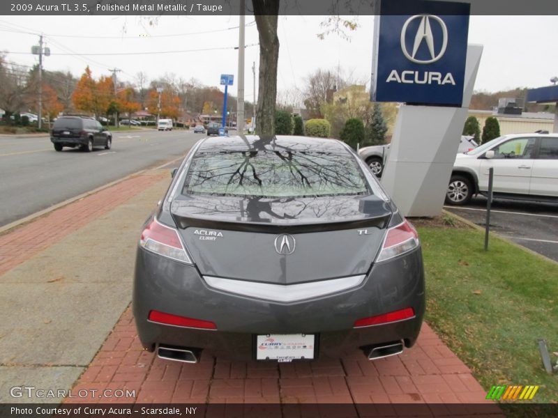 Polished Metal Metallic / Taupe 2009 Acura TL 3.5