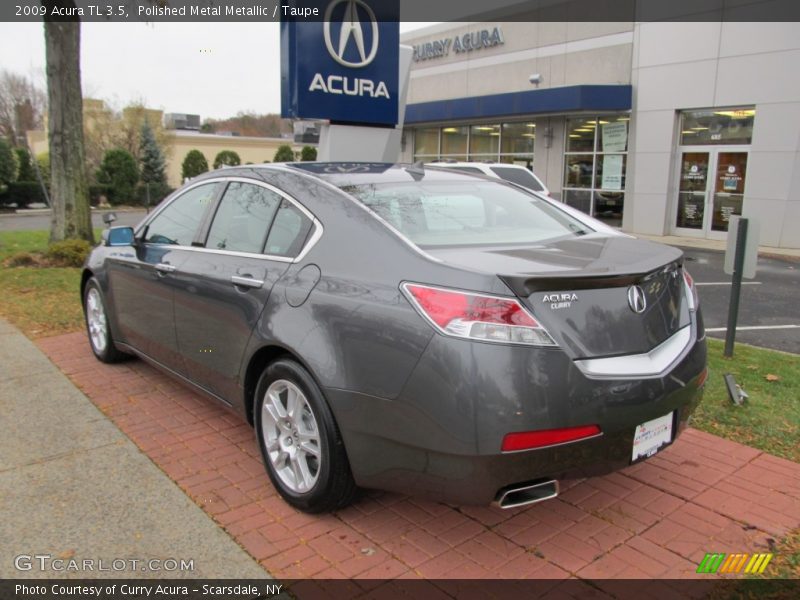 Polished Metal Metallic / Taupe 2009 Acura TL 3.5