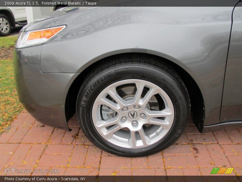 Polished Metal Metallic / Taupe 2009 Acura TL 3.5
