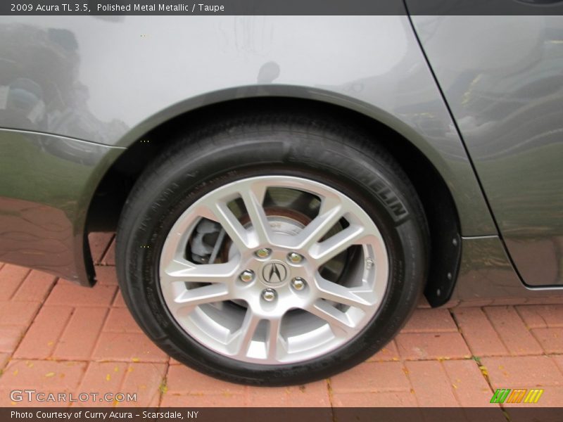 Polished Metal Metallic / Taupe 2009 Acura TL 3.5