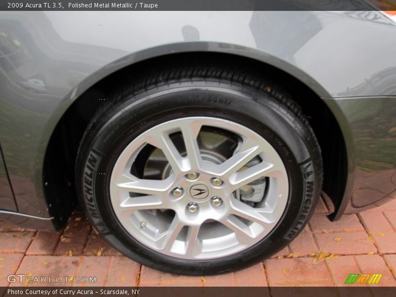 Polished Metal Metallic / Taupe 2009 Acura TL 3.5