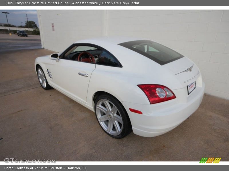 Alabaster White / Dark Slate Grey/Cedar 2005 Chrysler Crossfire Limited Coupe