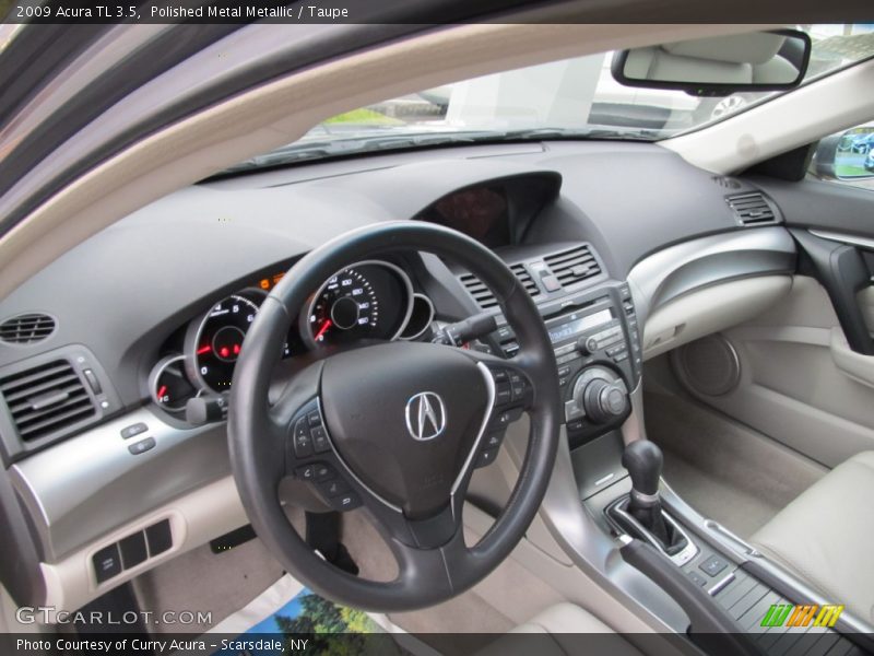 Polished Metal Metallic / Taupe 2009 Acura TL 3.5