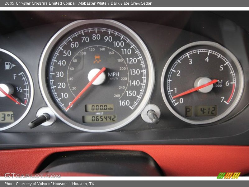 Alabaster White / Dark Slate Grey/Cedar 2005 Chrysler Crossfire Limited Coupe