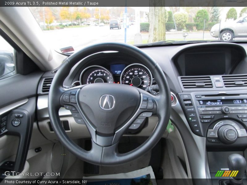 Polished Metal Metallic / Taupe 2009 Acura TL 3.5