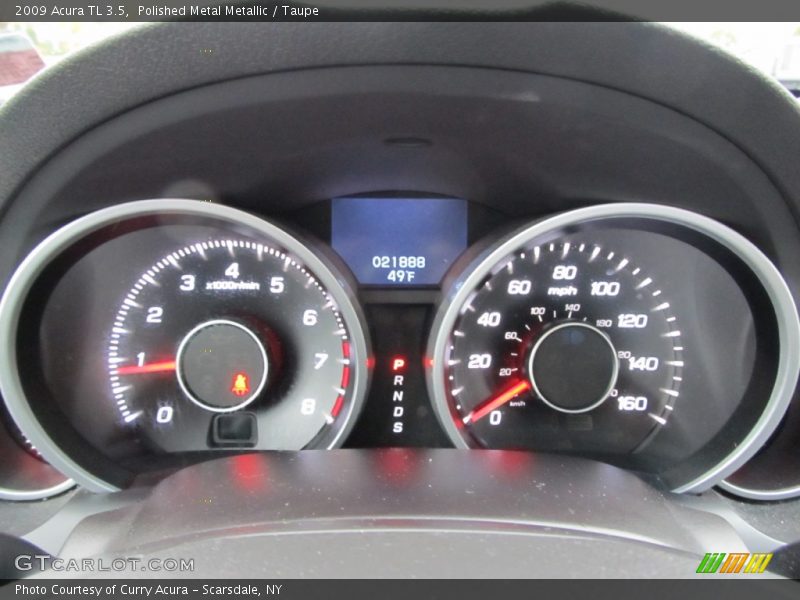Polished Metal Metallic / Taupe 2009 Acura TL 3.5