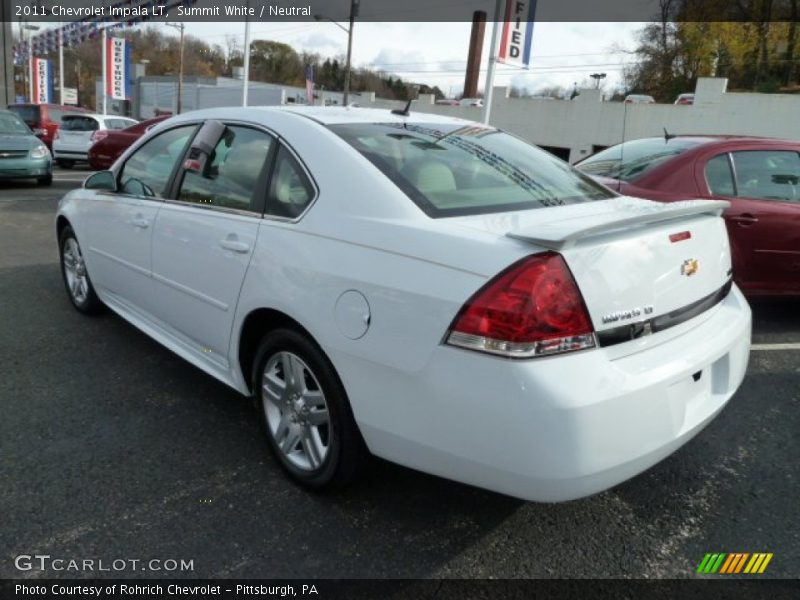 Summit White / Neutral 2011 Chevrolet Impala LT