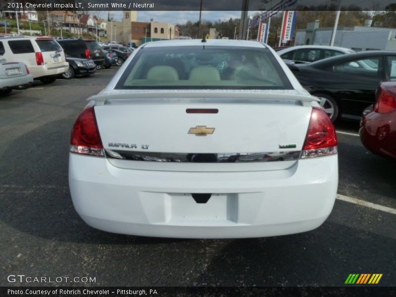 Summit White / Neutral 2011 Chevrolet Impala LT