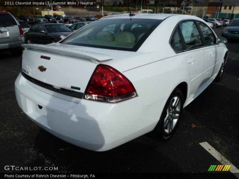 Summit White / Neutral 2011 Chevrolet Impala LT