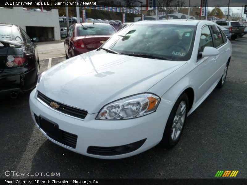 Summit White / Neutral 2011 Chevrolet Impala LT