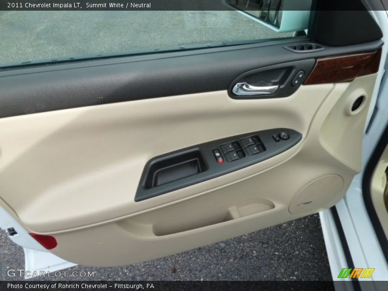 Summit White / Neutral 2011 Chevrolet Impala LT