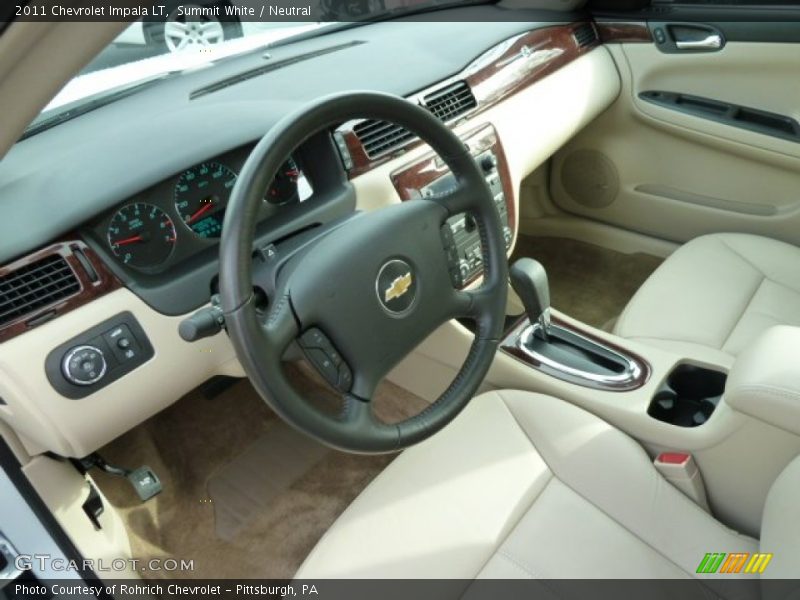 Summit White / Neutral 2011 Chevrolet Impala LT