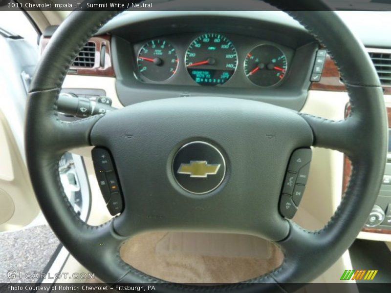 Summit White / Neutral 2011 Chevrolet Impala LT