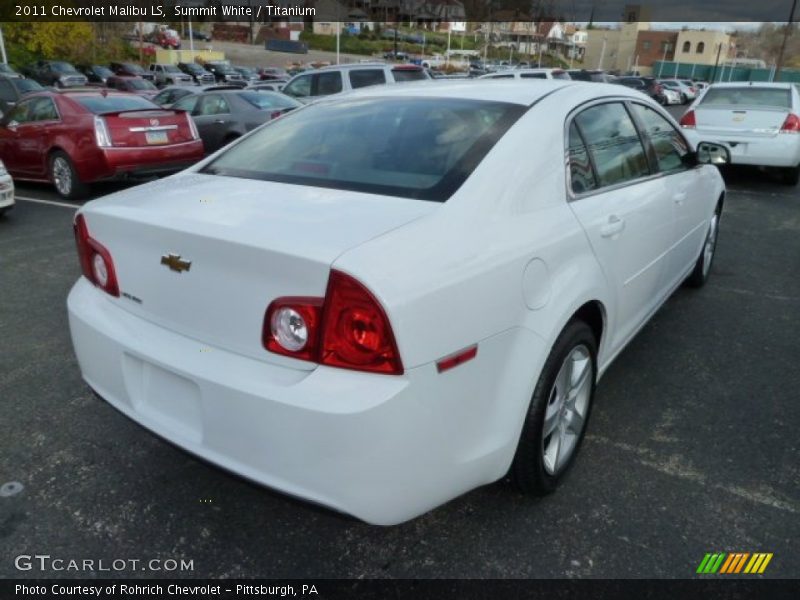 Summit White / Titanium 2011 Chevrolet Malibu LS
