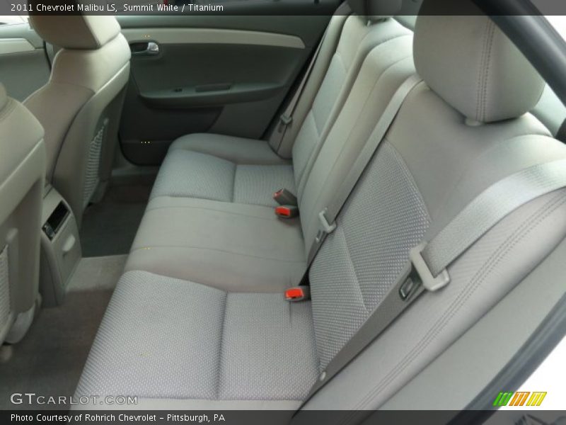 Summit White / Titanium 2011 Chevrolet Malibu LS