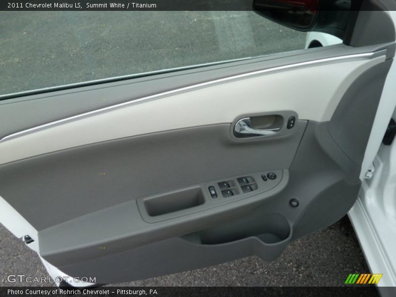 Summit White / Titanium 2011 Chevrolet Malibu LS