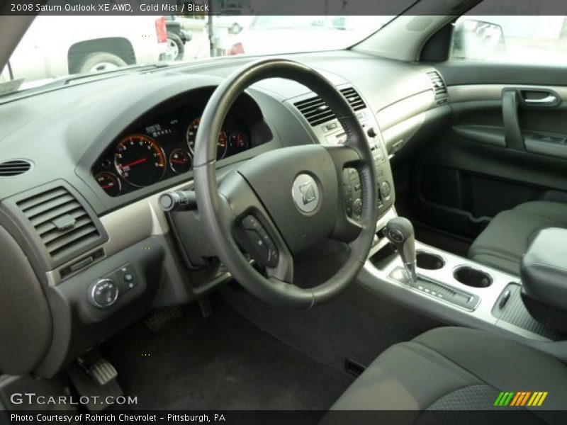 Gold Mist / Black 2008 Saturn Outlook XE AWD