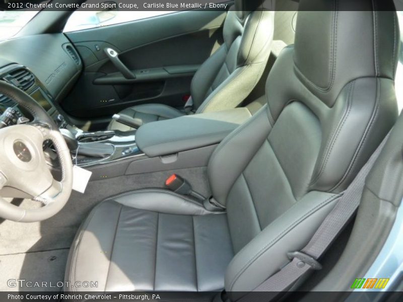  2012 Corvette Grand Sport Coupe Ebony Interior