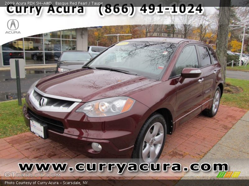 Basque Red Pearl / Taupe 2009 Acura RDX SH-AWD