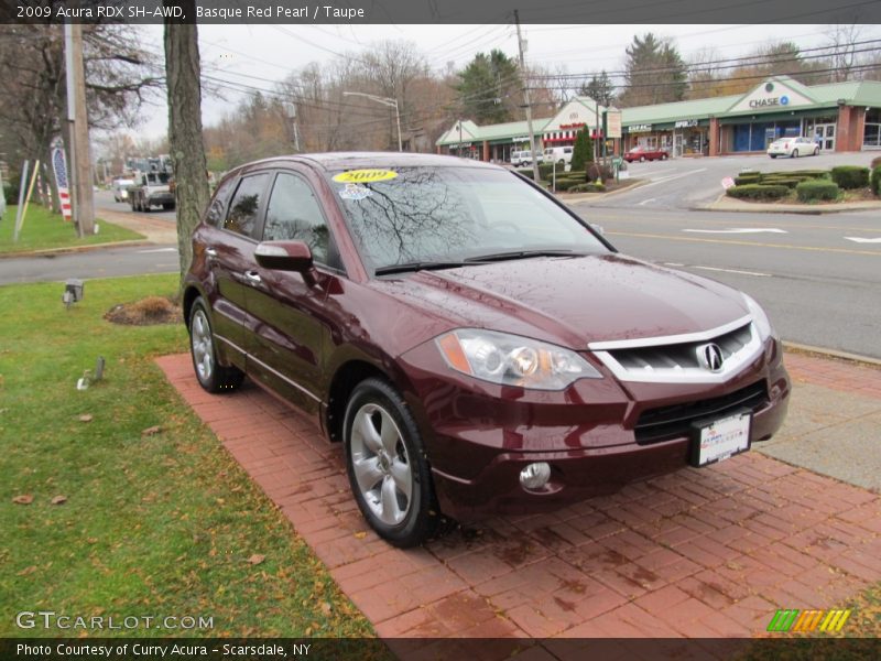 Basque Red Pearl / Taupe 2009 Acura RDX SH-AWD