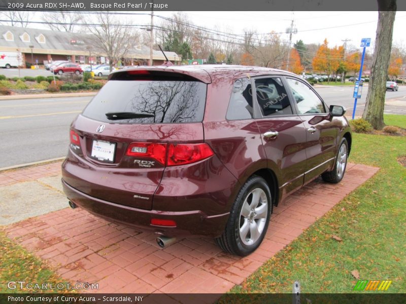 Basque Red Pearl / Taupe 2009 Acura RDX SH-AWD