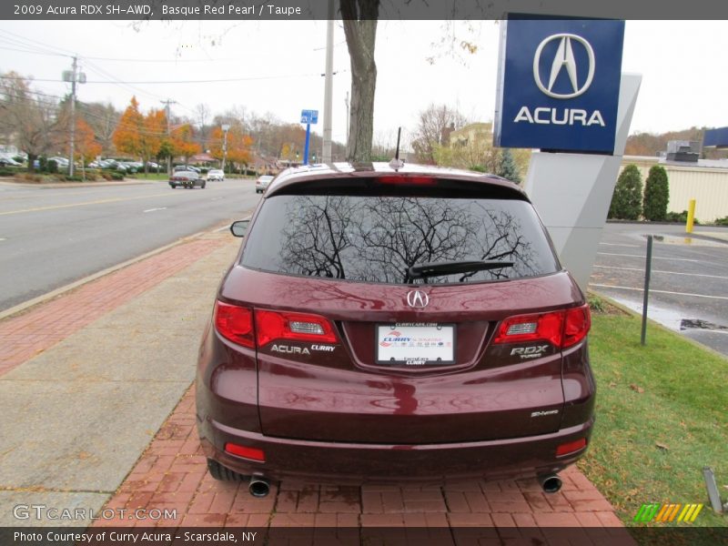 Basque Red Pearl / Taupe 2009 Acura RDX SH-AWD