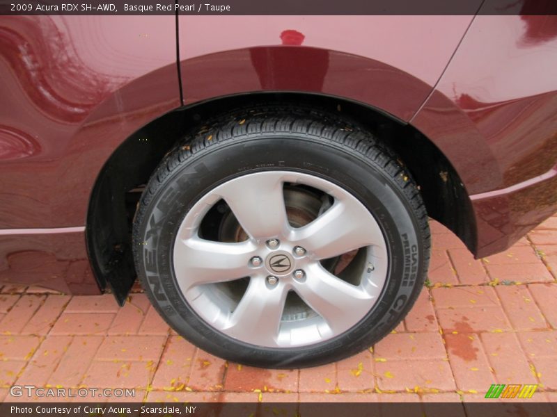 Basque Red Pearl / Taupe 2009 Acura RDX SH-AWD