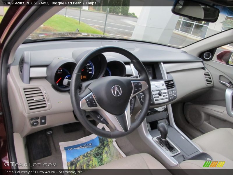 Basque Red Pearl / Taupe 2009 Acura RDX SH-AWD
