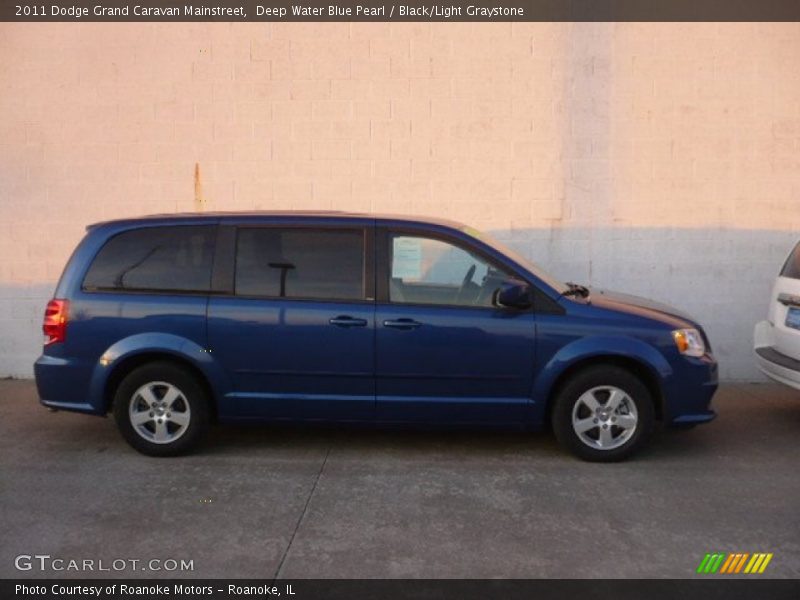 Deep Water Blue Pearl / Black/Light Graystone 2011 Dodge Grand Caravan Mainstreet
