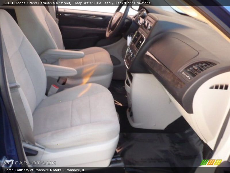 Deep Water Blue Pearl / Black/Light Graystone 2011 Dodge Grand Caravan Mainstreet