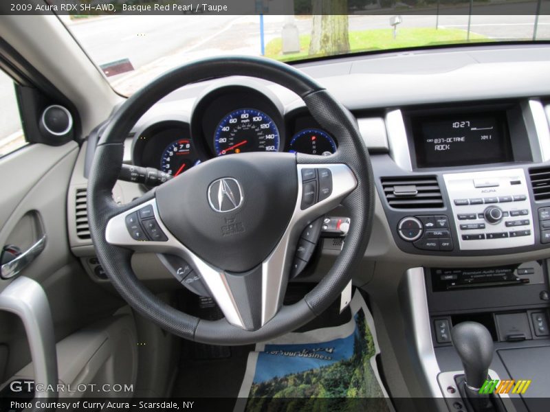 Basque Red Pearl / Taupe 2009 Acura RDX SH-AWD