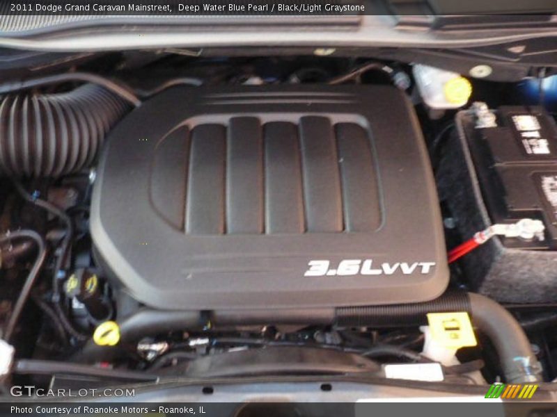 Deep Water Blue Pearl / Black/Light Graystone 2011 Dodge Grand Caravan Mainstreet
