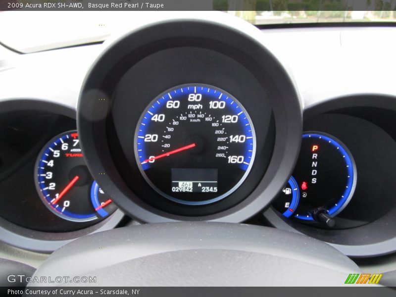 Basque Red Pearl / Taupe 2009 Acura RDX SH-AWD