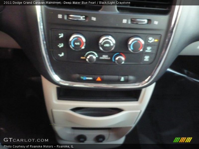 Deep Water Blue Pearl / Black/Light Graystone 2011 Dodge Grand Caravan Mainstreet