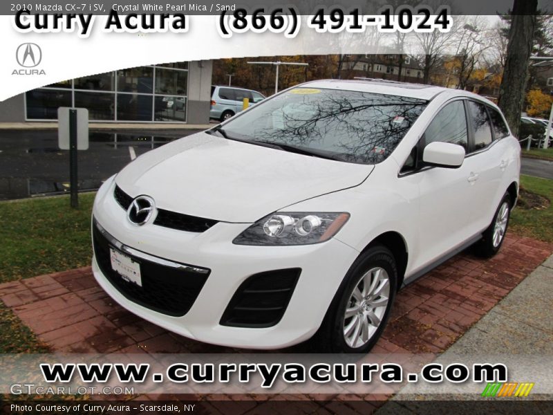Crystal White Pearl Mica / Sand 2010 Mazda CX-7 i SV