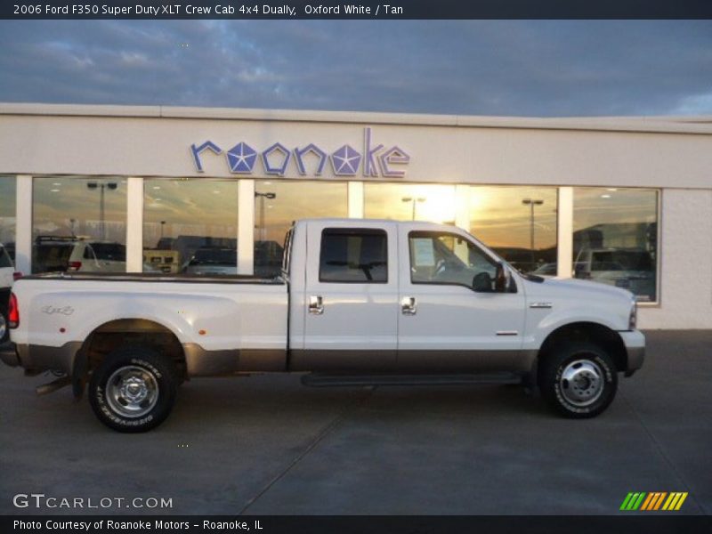 Oxford White / Tan 2006 Ford F350 Super Duty XLT Crew Cab 4x4 Dually
