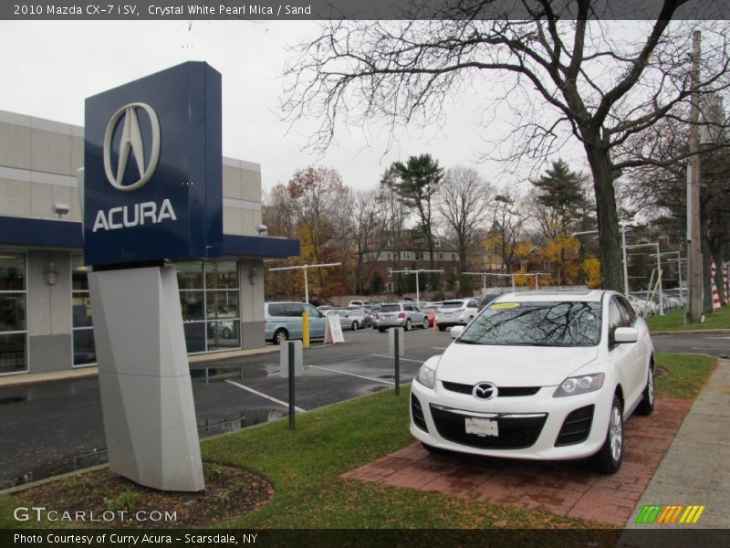 Crystal White Pearl Mica / Sand 2010 Mazda CX-7 i SV