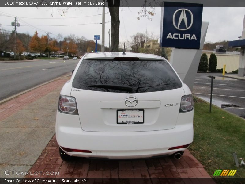 Crystal White Pearl Mica / Sand 2010 Mazda CX-7 i SV