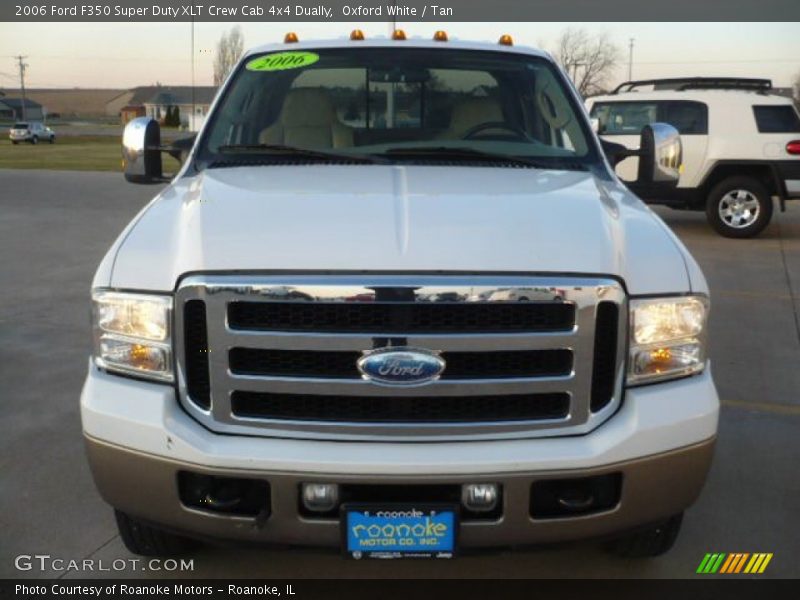Oxford White / Tan 2006 Ford F350 Super Duty XLT Crew Cab 4x4 Dually